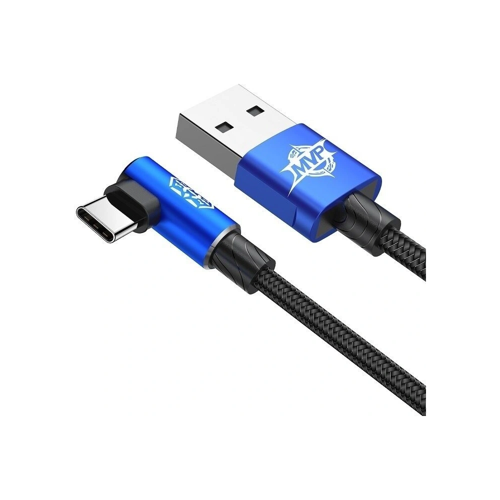 Hurtownia GSM - USB Type-C Winkelkabel Baseus MVP Elbow 2A 1 Meter - blau - BSU175BLU - {ean13} - Hurt