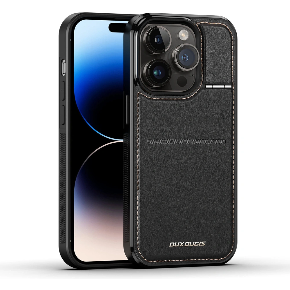 Hurtownia GSM - Etui Dux Ducis RFID Rafi Mag Apple iPhone 15 Pro Max MagSafe portofel cu suport 3w1 negru - DDS1801 - {ean13} - Hurt