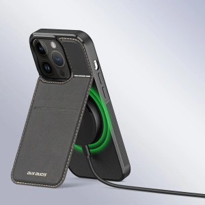 Hurtownia GSM - Etui Dux Ducis RFID Rafi Mag Apple iPhone 15 Pro Max MagSafe peněženka s podložkou 3w1 černé - DDS1801 - {ean13} - Hurt