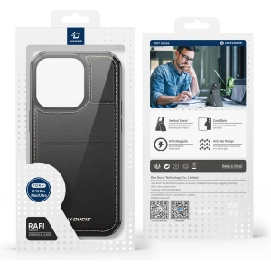 Hurtownia GSM - Etui Dux Ducis RFID Rafi Mag Apple iPhone 15 Pro Max MagSafe portfel z podstawką 3w1 czarne - DDS1801 - {ean13} - Hurt