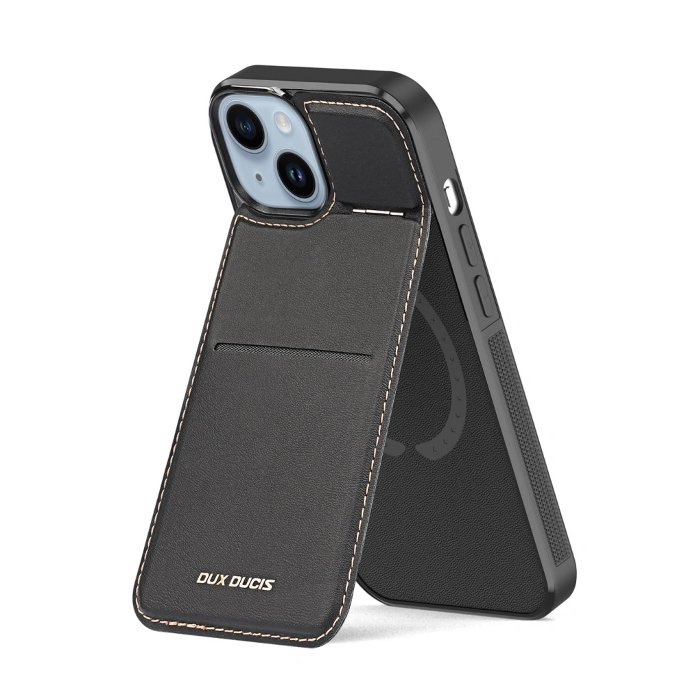 Hurtownia GSM - Dux Ducis RFID Rafi MagApple iPhone 15 Plus / 14 Plus MagSafe pénztárca állványtartóval 3w1 fekete - DDS1803 - {ean13} - Hurt