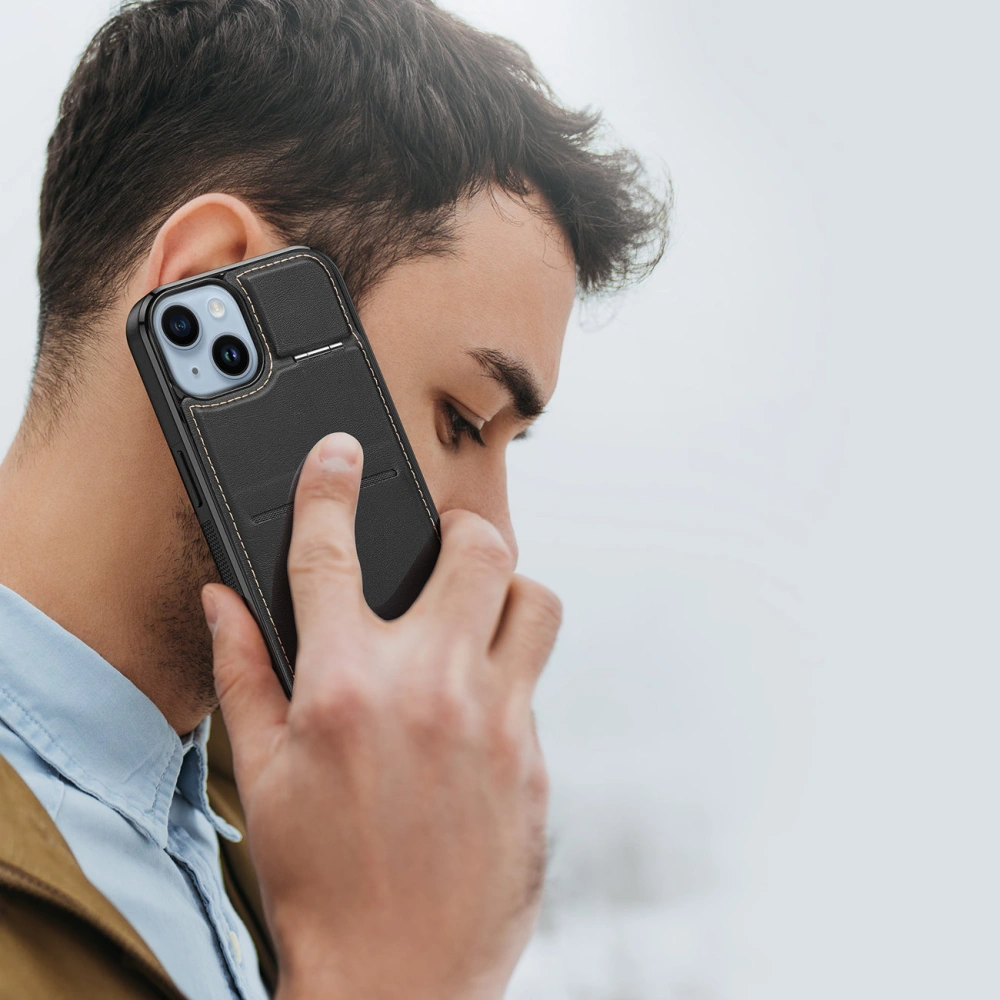 Etui Dux Ducis RFID Rafi MagApple iPhone 15 Plus / 14 Plus MagSafe peněženka s podstavcem 3w1 černé
