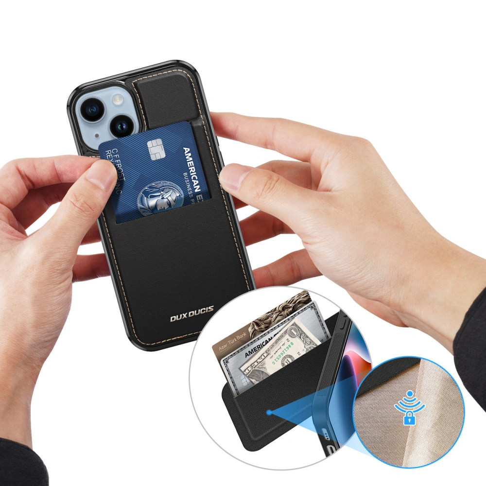 Wholesale Dux Ducis RFID Rafi MagApple iPhone 15 Plus / 14 Plus MagSafe wallet with stand 3in1 - DDS1803 - {ean13} - Hurt