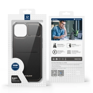 Hurtownia GSM - Etui Dux Ducis RFID Rafi MagApple iPhone 15 Plus / 14 Plus MagSafe portfel z podstawką 3w1 czarne - DDS1803 - {ean13} - Hurt