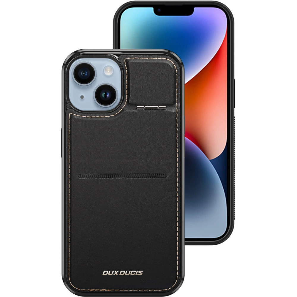 Hurtownia GSM - Dux Ducis RFID Rafi Mag tok Apple iPhone 15 MagSafe pénztárca állvánnyal 3w1 fekete - DDS1804 - {ean13} - Hurt