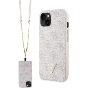 Etui Guess GUHCP13MP4TDSCPP Apple iPhone 13 hardcase Crossbody 4G Metal Logo różowy/pink