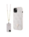 Wholesale Guess GUHCP13MP4TDSCPP Apple iPhone 13 hardcase Crossbody 4G Metal Logo pink - GUE2732 - {ean13} - Hurt