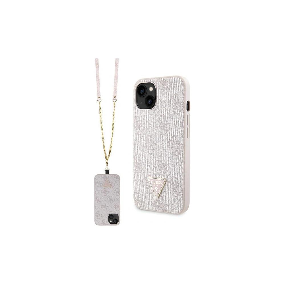 Hurtownia GSM - Etui Guess GUHCP13MP4TDSCPP Apple iPhone 13 hardcase Crossbody 4G Metal Logo rózsaszín/pink - GUE2732 - {ean13} - Hurt