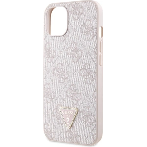 Etui Guess GUHCP13MP4TDSCPP Apple iPhone 13 hardcase Crossbody 4G Metal Logo różowy/pink