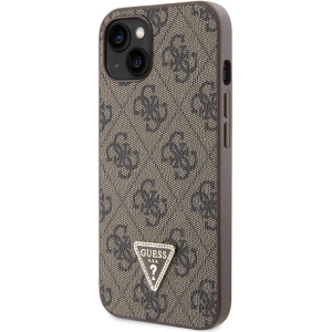 Etui Guess GUHCP13MP4TDSCPW Apple iPhone 13 hardcase Crossbody 4G Metal Logo brązowy/brown
