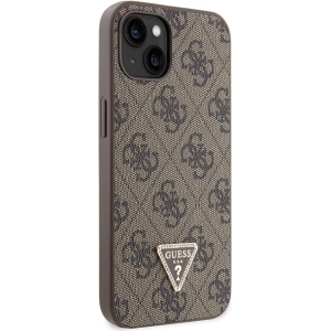 Etui Guess GUHCP13MP4TDSCPW Apple iPhone 13 hardcase Crossbody 4G Metal Logo brązowy/brown