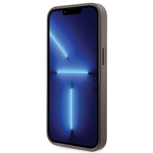 Etui Guess GUHCP13MP4TDSCPW Apple iPhone 13 hardcase Crossbody 4G Metal Logo brązowy/brown