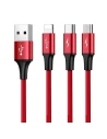 Hurtownia GSM - Kabel USB Baseus Rapid 3w1 Typ C / Lightning / Micro 3A 1,2M - czerwony - BSU176RED - {ean13} - Hurt