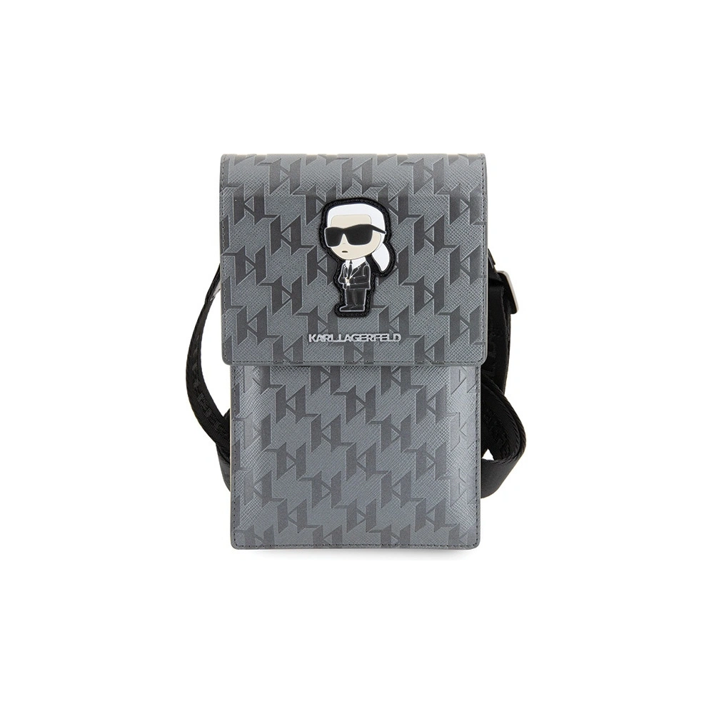 Hurtownia GSM - Torebă Karl Lagerfeld KLWBSAKHPKG Saffiano Monogram Ikonik argintie/silver - KLD1632 - {ean13} - Hurt