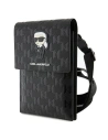 Torebă Karl Lagerfeld KLWBSAKHPKK Saffiano Monogram Ikonik negru/black