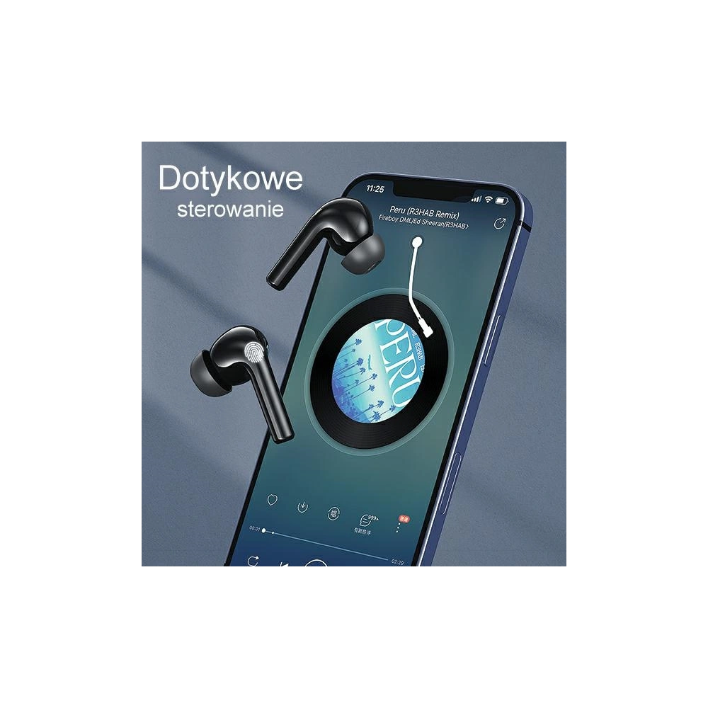Hurtownia GSM - Sluchátka AWEI Bluetooth 5.3 T1 Pro + dokovací stanice černá-zelená/black-green - AWEI152 - {ean13} - Hurt