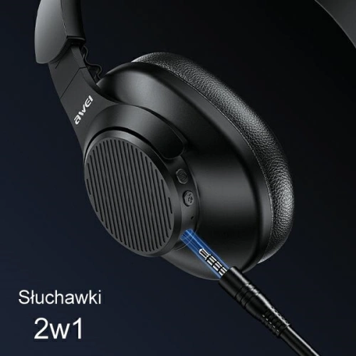 Słuchawki nauszne AWEI A997 Pro ANC Bluetooth czarny/black