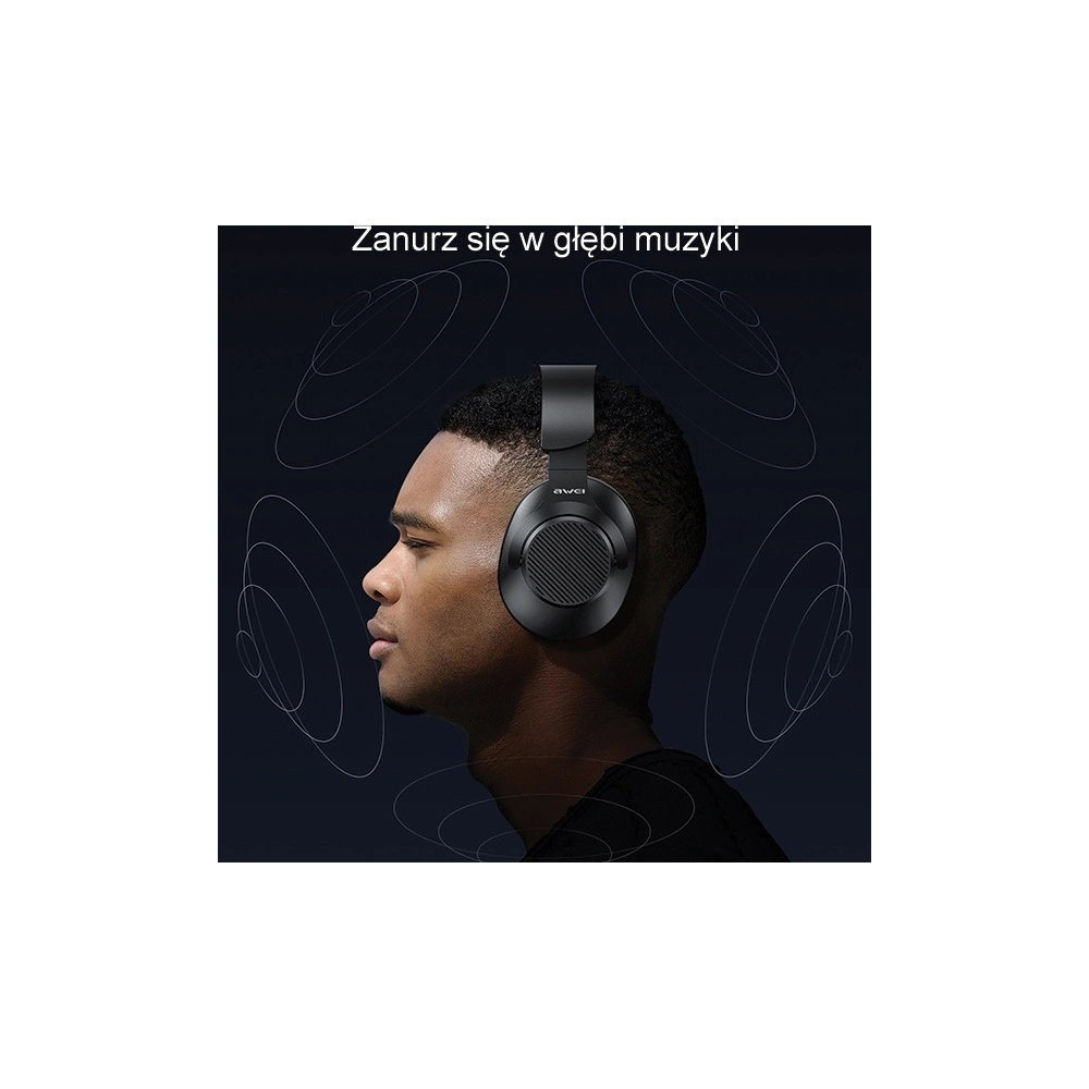 Hurtownia GSM - Sluchátka přes uši AWEI A997BL Bluetooth černá/black - AWEI154 - {ean13} - Hurt