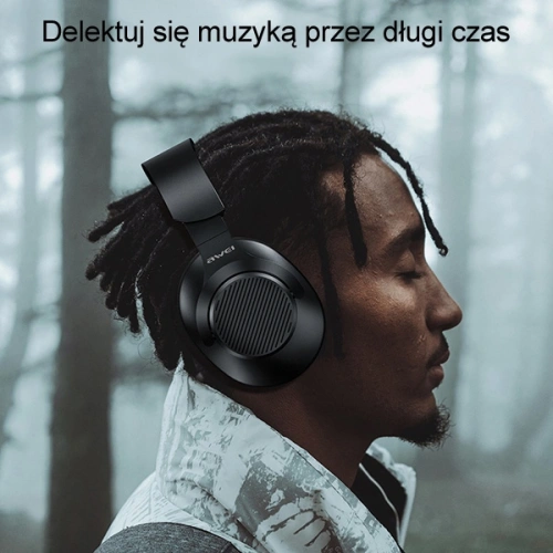 Słuchawki nauszne AWEI A997BL Bluetooth czarny/black