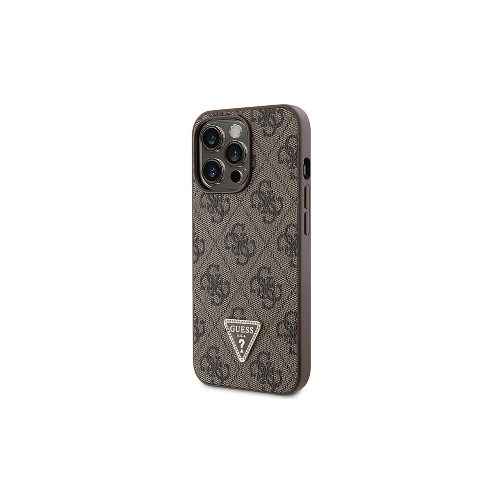 Hurtownia GSM - Etui Guess GUHCP13XP4TDSCPW Apple iPhone 13 Pro Max tvrdý obal Crossbody 4G Metal Logo hnědý/brown - GUE2737 - {ean13} - Hurt