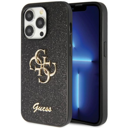 Guess Distributor - 3666339147341 - GUE2738 - Guess GUHCP14LHG4SGK Apple iPhone 14 Pro hardcase Glitter Script Big 4G black - B2B homescreen
