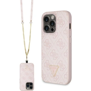 Hurtownia GSM - Etui Guess GUHCP14LP4TDSCPP Apple iPhone 14 Pro hardcase Crossbody 4G Metal Logo roz/roz - GUE2740 - {ean13} - Hurt
