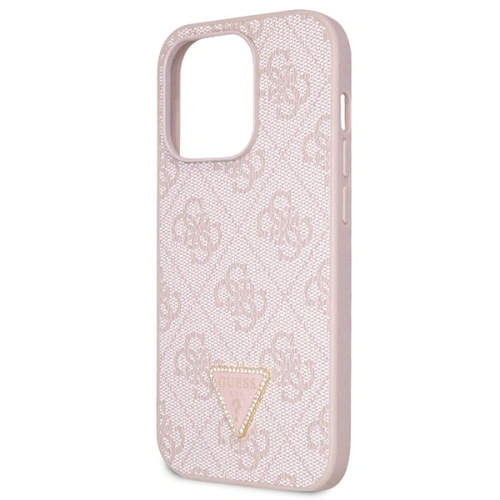 Etui Guess GUHCP14LP4TDSCPP Apple iPhone 14 Pro hardcase Crossbody 4G Metal Logo różowy/pink