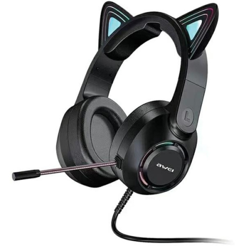 Awei Distributor - 6954284006170 - AWEI155 - AWEI GM-9 in-ear gaming headphones with microphone black - B2B homescreen
