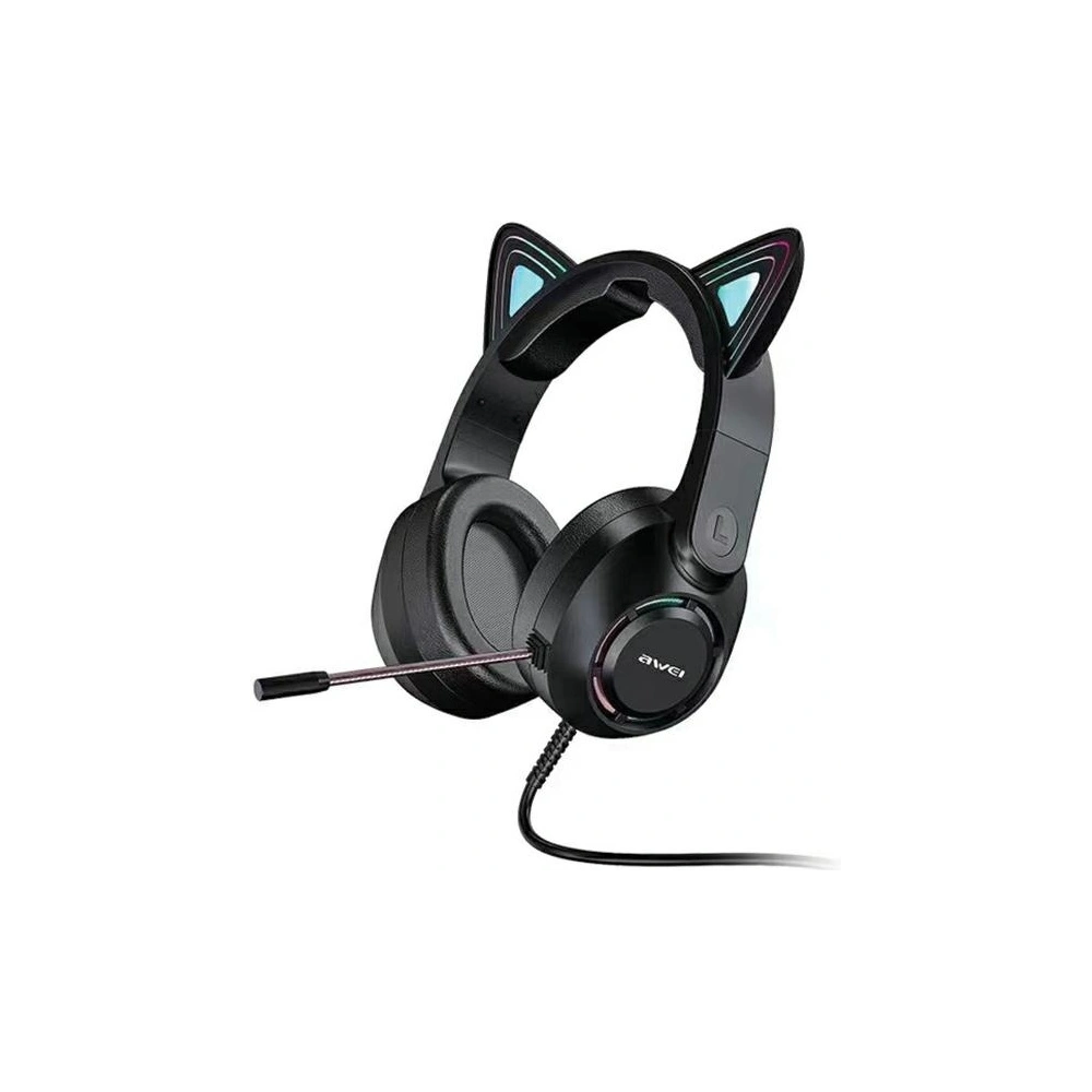 Hurtownia GSM - Over-Ear-Headset AWEI GM-9 Gaming mit Mikrofon schwarz/black - AWEI155 - {ean13} - Hurt