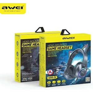 Hurtownia GSM - AWEI GM-9 fülre illeszkedő gaming fejhallgató mikrofon nélkül fekete/szín. - AWEI155 - {ean13} - Hurt