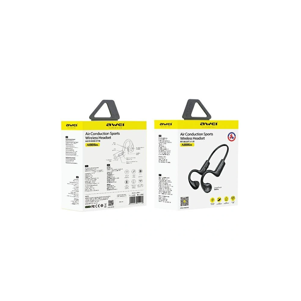 Hurtownia GSM - AWEI A886BL Air Conduction sport fülhallgató fekete/black - AWEI156 - {ean13} - Hurt