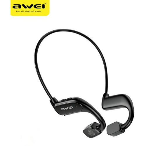 Awei Distributor - 6954284005210 - AWEI157 - AWEI A897BL Air Conduction black sports headphones - B2B homescreen