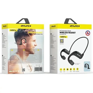 Hurtownia GSM - Căști sportive AWEI A897BL Air Conduction negru/black - AWEI157 - {ean13} - Hurt
