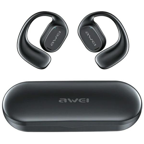 Awei Distributor - 6954284004688 - AWEI158 - AWEI T69 sports headphones + Air Conduction dock black - B2B homescreen