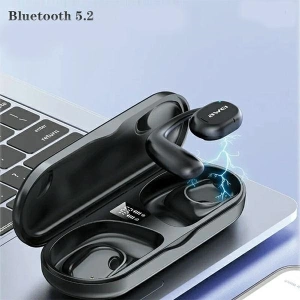 Sportovní sluchátka AWEI T69 + dokovací stanice Air Conduction černá/black