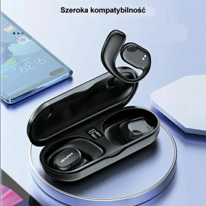 Hurtownia GSM - Słuchawki sportowe AWEI T69 + stacja dokująca Air Conduction czarny/black - AWEI158 - {ean13} - Hurt
