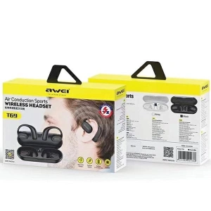 Hurtownia GSM - Słuchawki sportowe AWEI T69 + stacja dokująca Air Conduction czarny/black - AWEI158 - {ean13} - Hurt