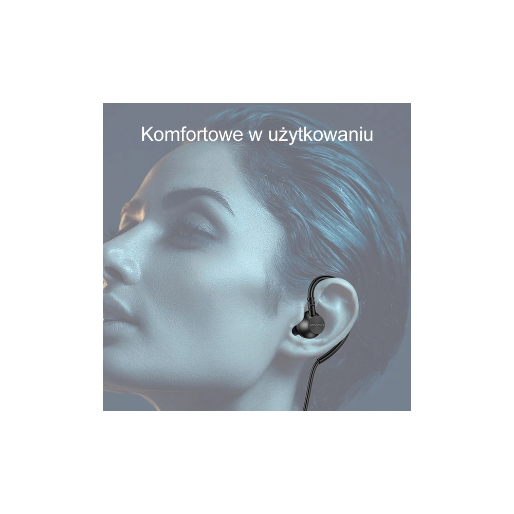 Hurtownia GSM - Căști in-ear AWEI L3 cu jack de 3,5 mm negru. - AWEI159 - {ean13} - Hurt