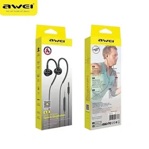Hurtownia GSM - Słuchawki douszne AWEI L3 3,5mm jack czarny/black - AWEI159 - {ean13} - Hurt