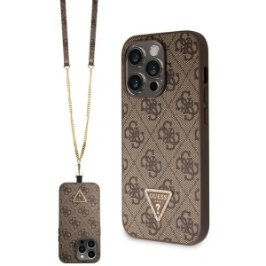 Hurtownia GSM - Etui Guess GUHCP14LP4TDSCPW Apple iPhone 14 Pro hardcase Crossbody 4G Metal Logo maro/brown - GUE2741 - {ean13} - Hurt