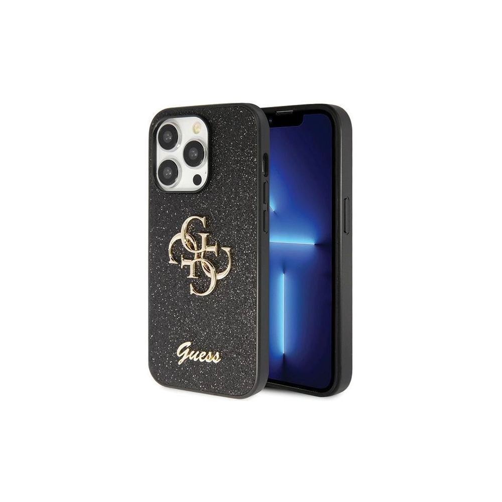 Hurtownia GSM - Etui Guess GUHCP14XHG4SGK Apple iPhone 14 Pro Max hardcase Glitter Script Big 4G negru/black - GUE2745 - {ean13} - Hurt