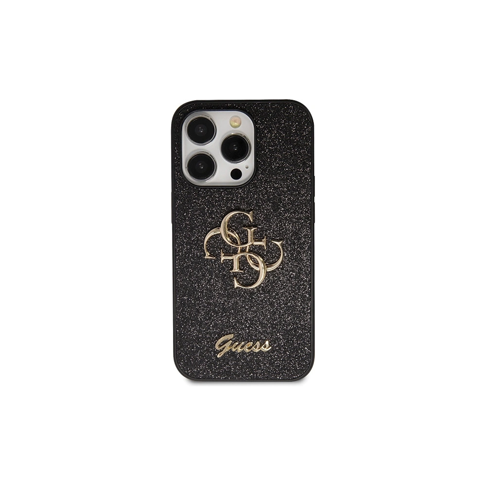 Wholesale Guess GUHCP14XHG4SGK Apple iPhone 14 Pro Max hardcase Glitter Script Big 4G black - GUE2745 - {ean13} - Hurt