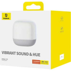 Wholesale Baseus Wireless Speaker AeQur V2 white - BSU4559 - {ean13} - Hurt