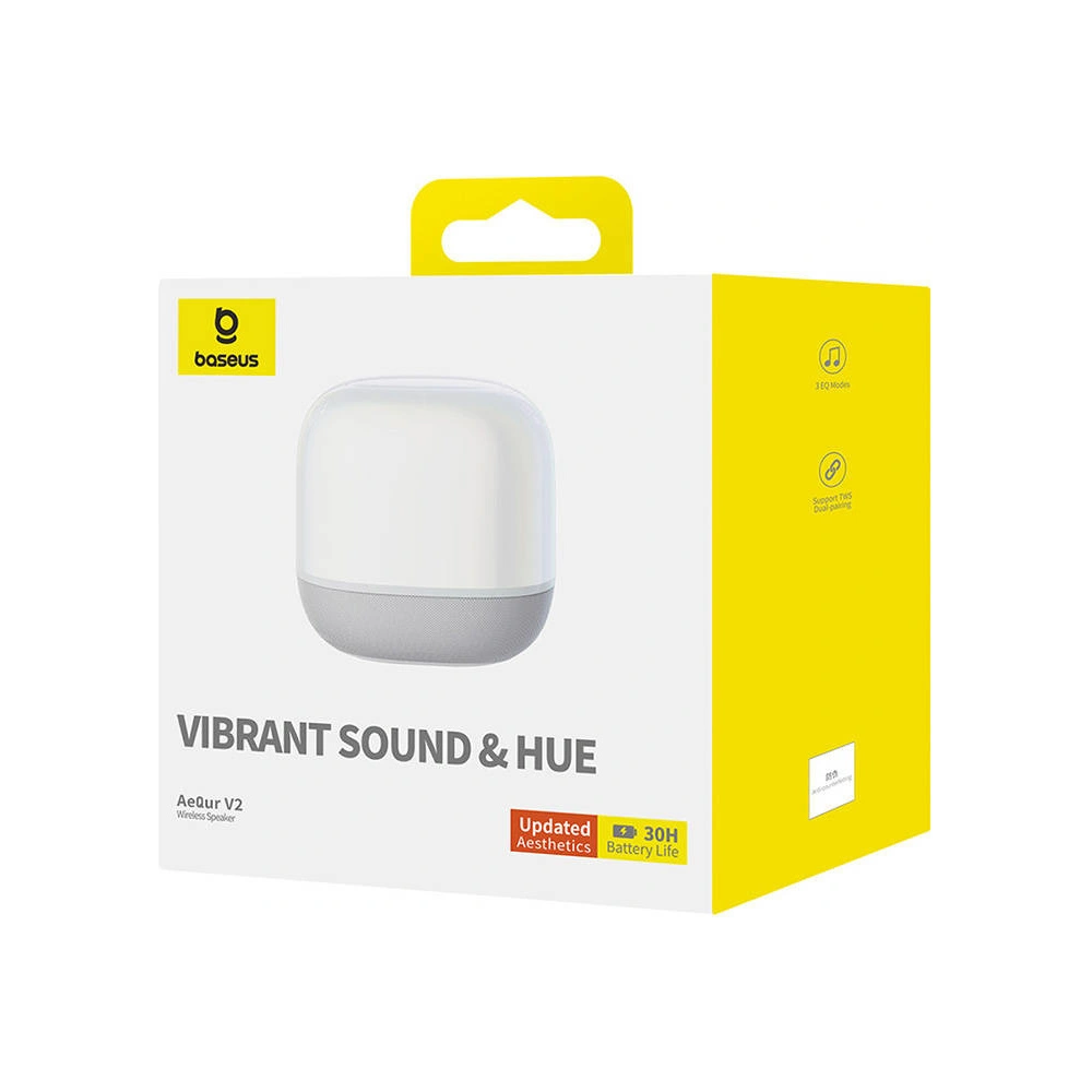 Wholesale Baseus Wireless Speaker AeQur V2 white - BSU4559 - {ean13} - Hurt
