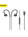 AWEI TC-6 USB-C in-ear headphones black