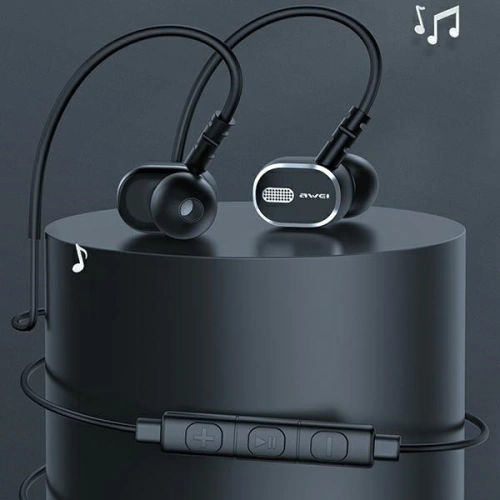 Słuchawki douszne AWEI TC-6 USB-C czarny/black