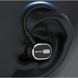 Wholesale AWEI TC-6 USB-C in-ear headphones black - AWEI160 - {ean13} - Hurt