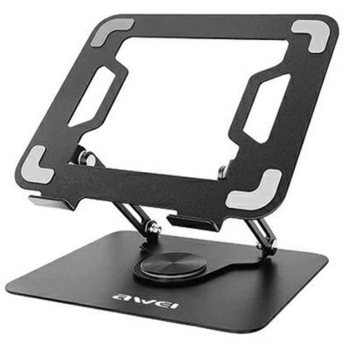 Awei Distributor - 6954284004305 - AWEI161 - AWEI X46 rotating desk mount for laptops up to 16 inch black - B2B homescreen