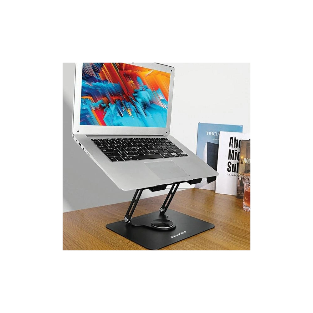 Hurtownia GSM - Suport de birou AWEI X46 rotativ pentru laptop de până la 16 inch negru/black - AWEI161 - {ean13} - Hurt