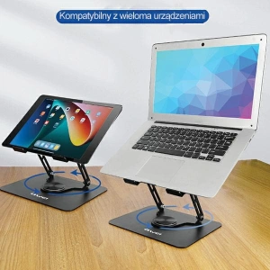 Wholesale AWEI X46 rotating desk mount for laptops up to 16 inch black - AWEI161 - {ean13} - Hurt